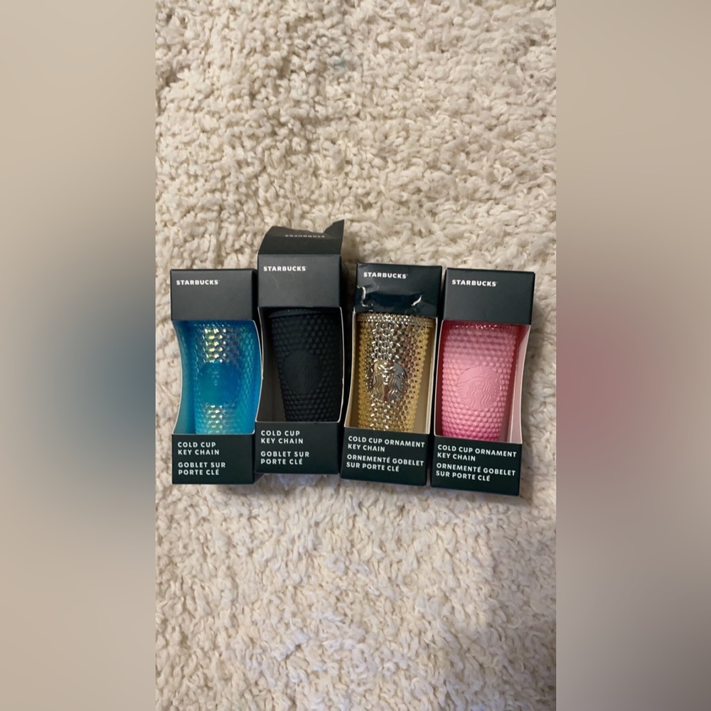 4 Starbucks ornaments
